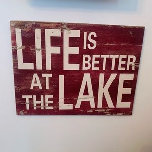 ✨Stargazer originals life is better at the lake sign